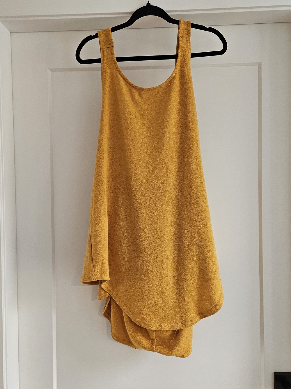 Free People Beach Take Me To Tulum Mustard Yellow Romper Sz Large
